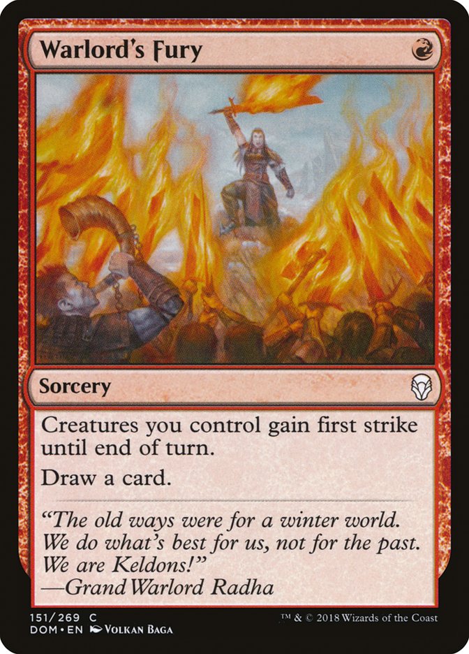 Warlord's Fury [Dominaria] Foil