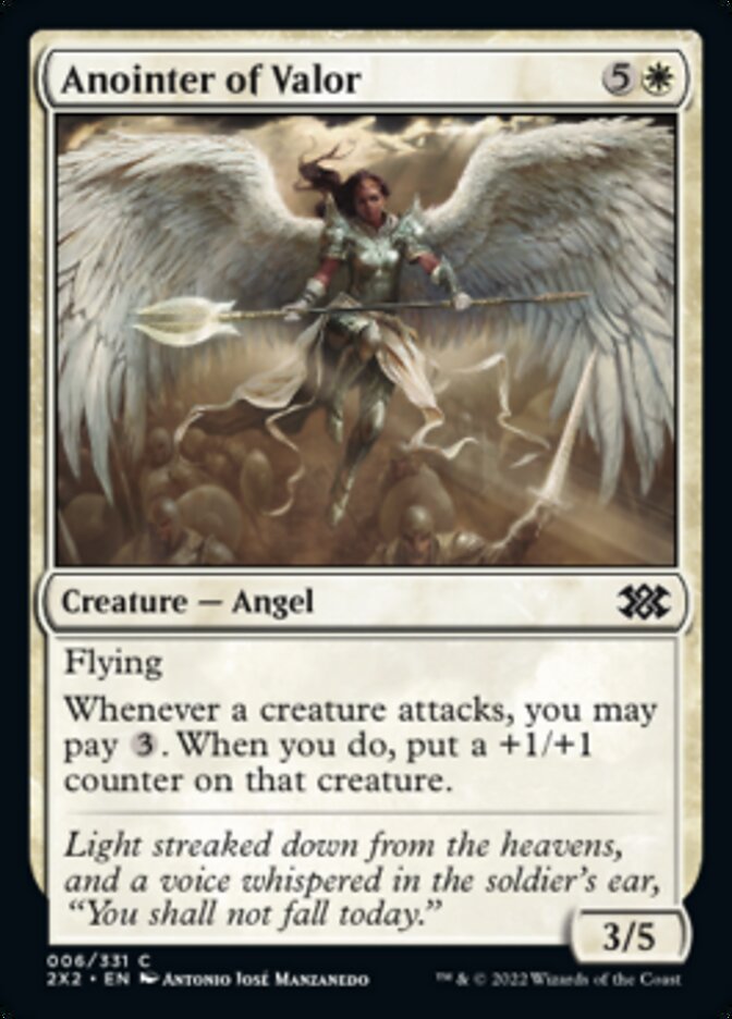 Anointer of Valor [Double Masters 2022] Foil