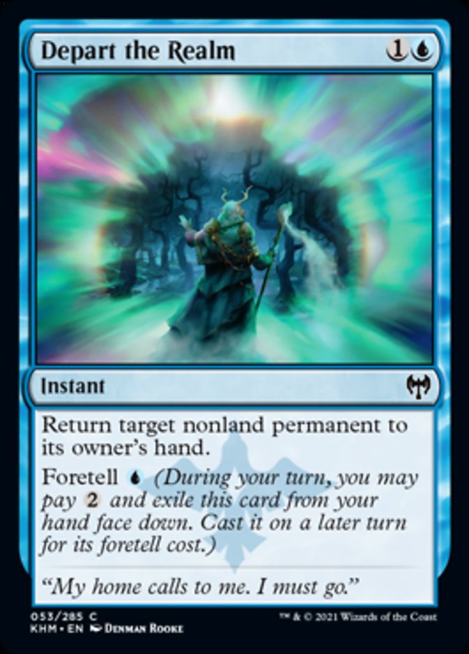 Depart the Realm [Kaldheim] Foil