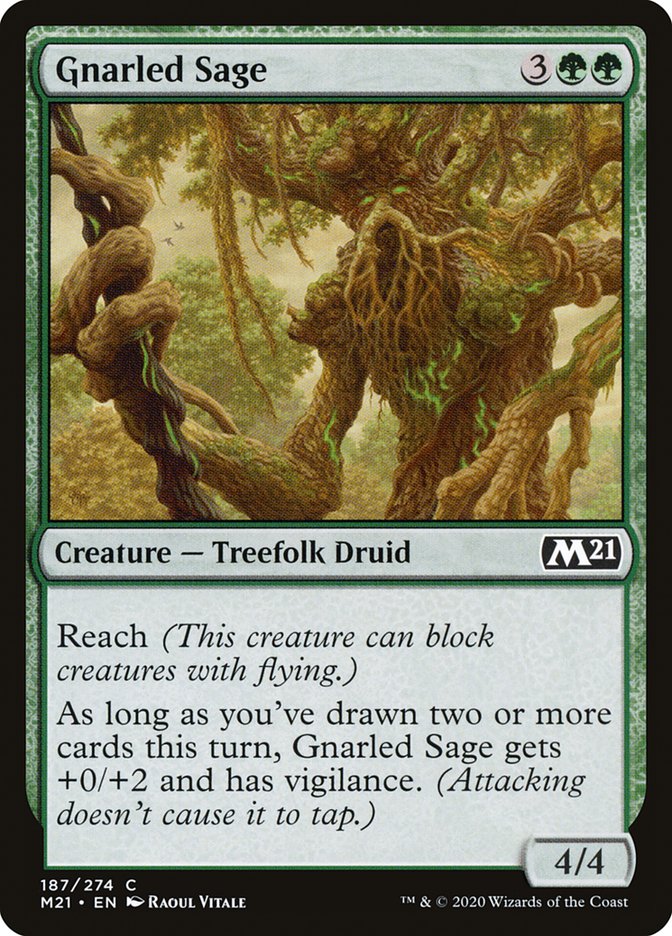 Gnarled Sage [Core Set 2021] Foil