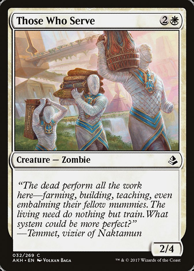 Those Who Serve [Amonkhet] Foil