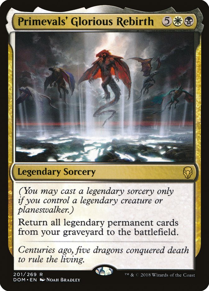 Primevals' Glorious Rebirth [Dominaria] Foil