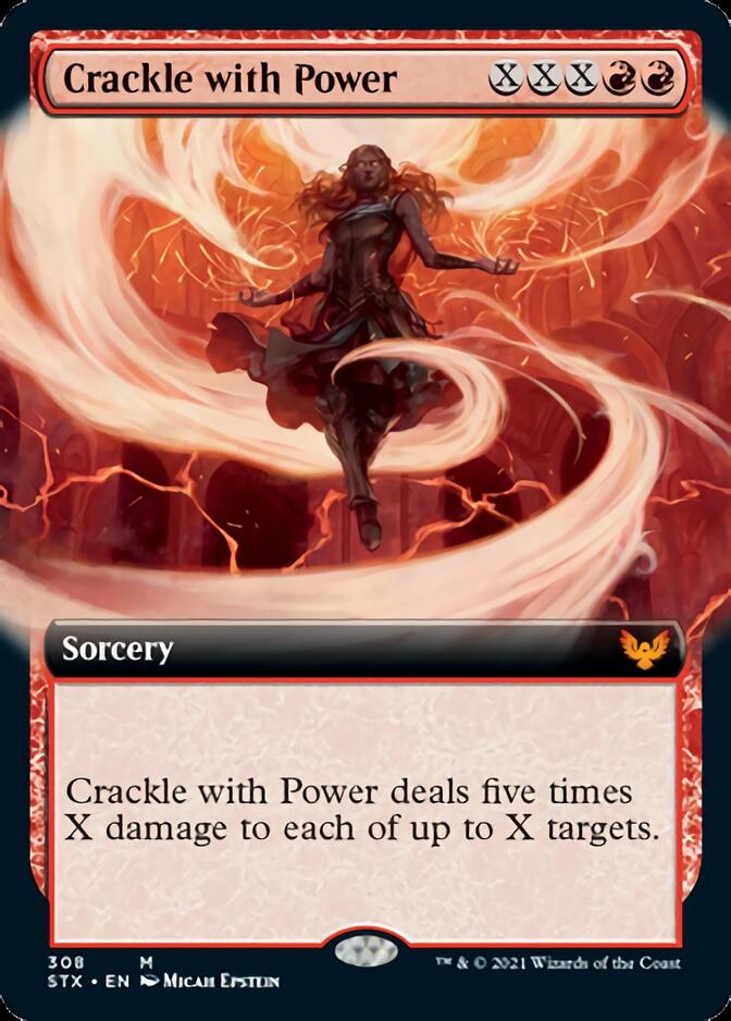 Crackle with Power (Extended Art) [Strixhaven: School of Mages] Foil