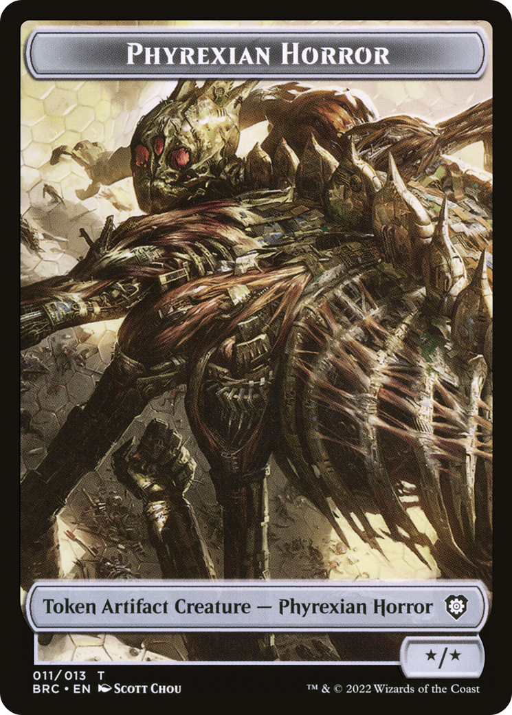 Phyrexian Horror  [The Brothers' War Commander Tokens]
