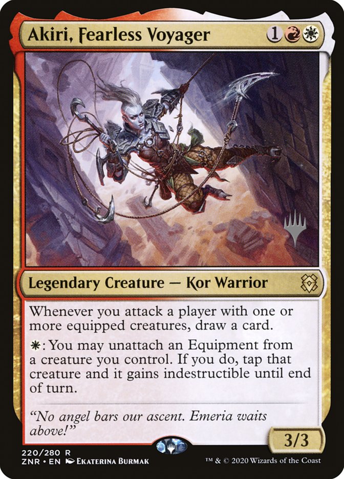 Akiri, Fearless Voyager (Promo Pack) [Zendikar Rising Promos] Foil