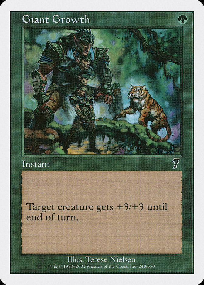 Giant Growth [Seventh Edition] Foil