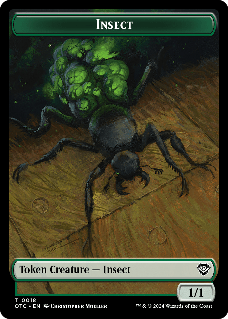 Insect  [Outlaws of Thunder Junction Commander Tokens] Foil