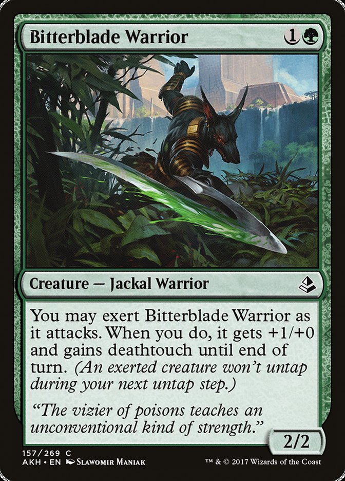 Bitterblade Warrior [Amonkhet] Foil
