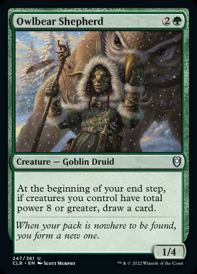 Owlbear Shepherd [Commander Legends: Battle for Baldur's Gate] Foil