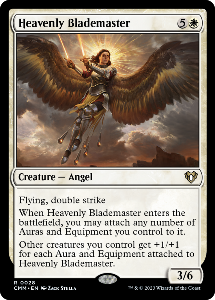 Heavenly Blademaster [Commander Masters] Foil