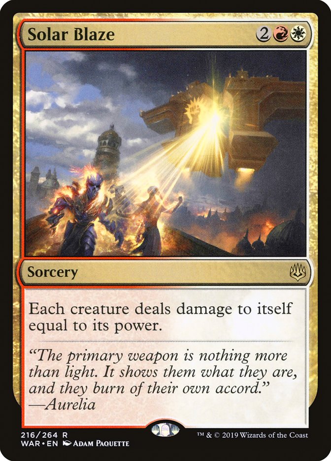 Solar Blaze [War of the Spark] Foil
