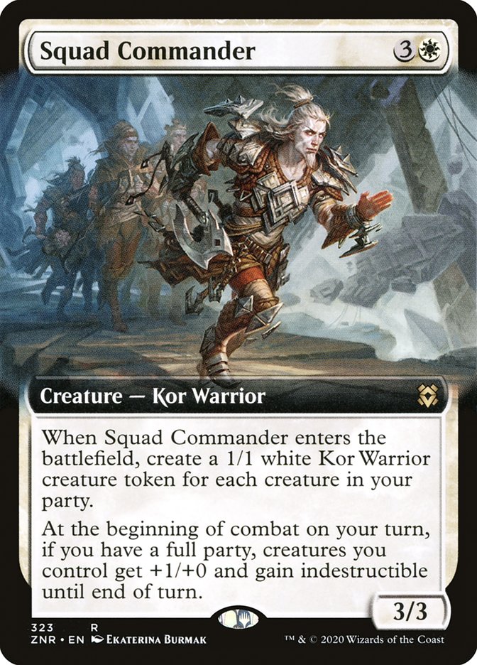 Squad Commander (Extended Art) [Zendikar Rising] Foil