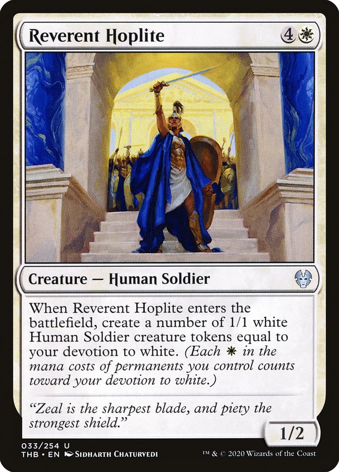 Reverent Hoplite [Theros Beyond Death] Foil
