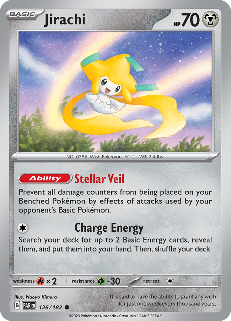 Jirachi (126/182) [Scarlet & Violet: Paradox Rift] Reverse Holofoil