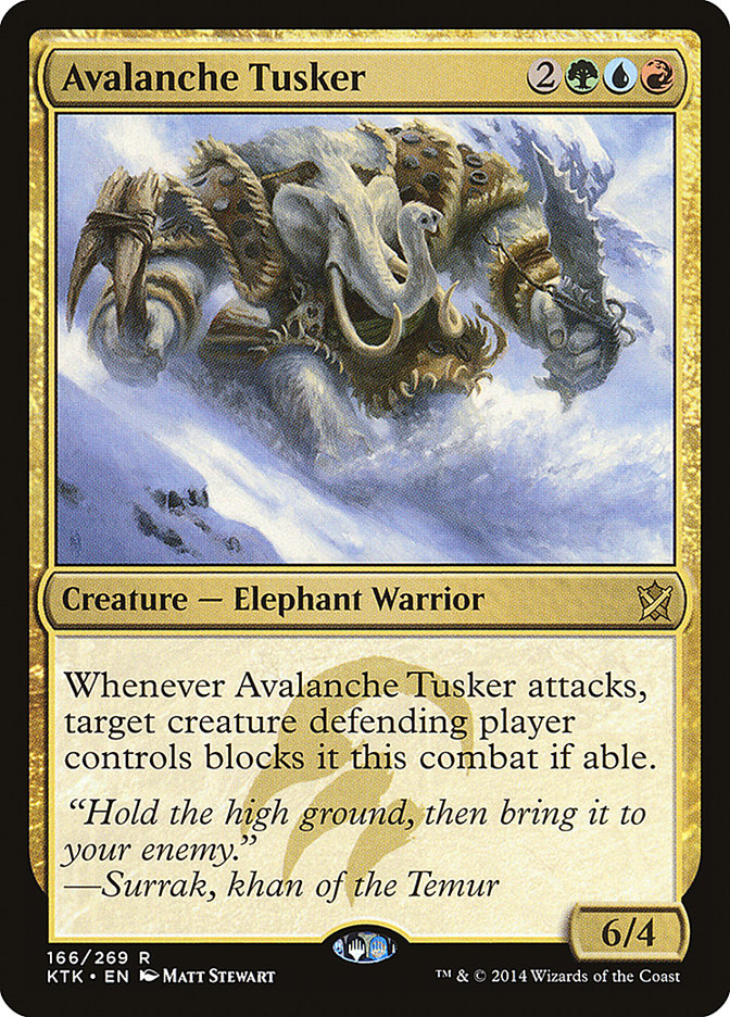 Avalanche Tusker [Khans of Tarkir] Foil