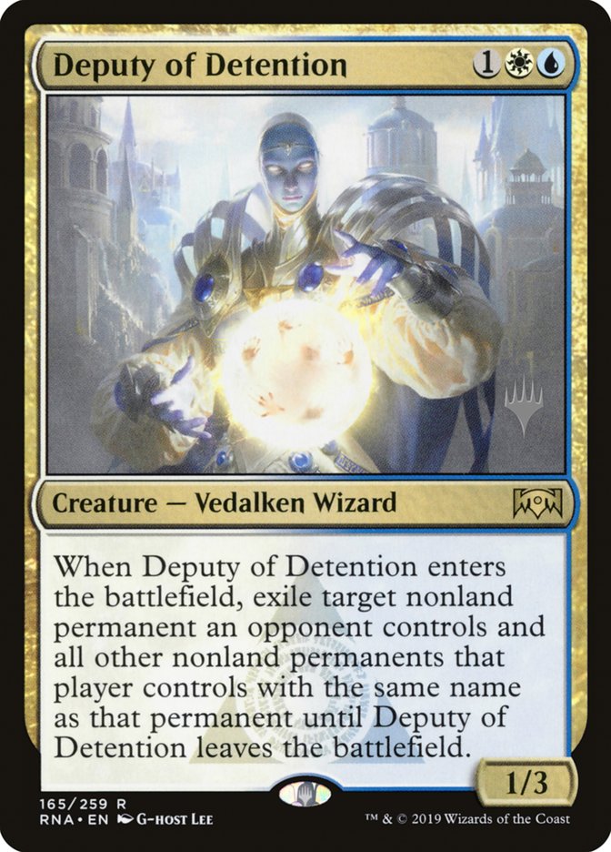 Deputy of Detention (Promo Pack) [Ravnica Allegiance Promos] Foil