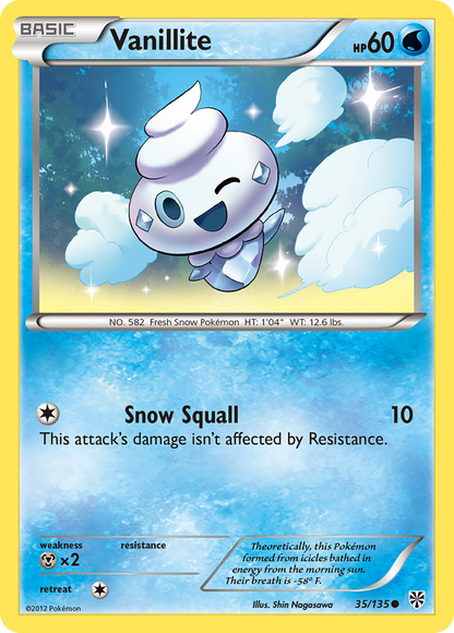 Vanillite (35/135) [Black & White: Plasma Storm] Reverse Holofoil