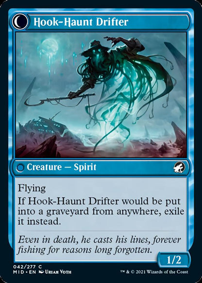 Baithook Angler // Hook-Haunt Drifter [Innistrad: Midnight Hunt] Foil