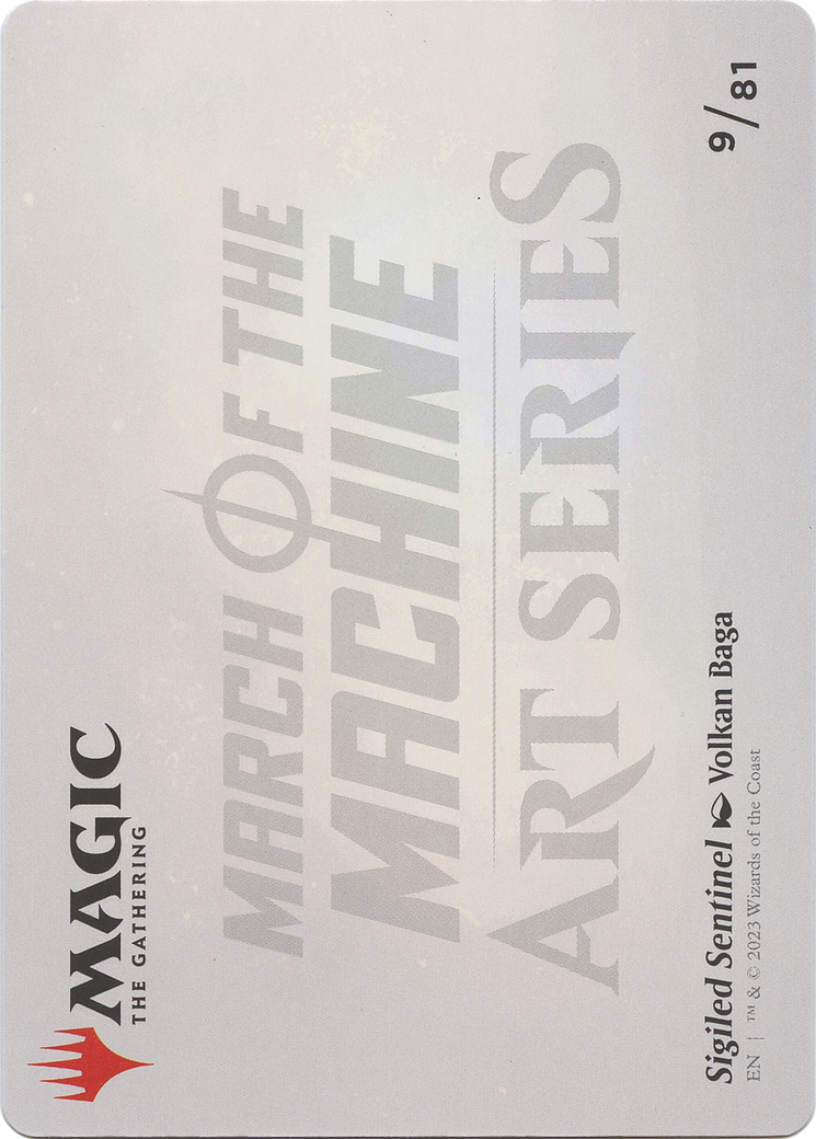 Sigiled Sentinel // Sigiled Sentinel  [March of the Machine Art Series] (Borderless) Foil
