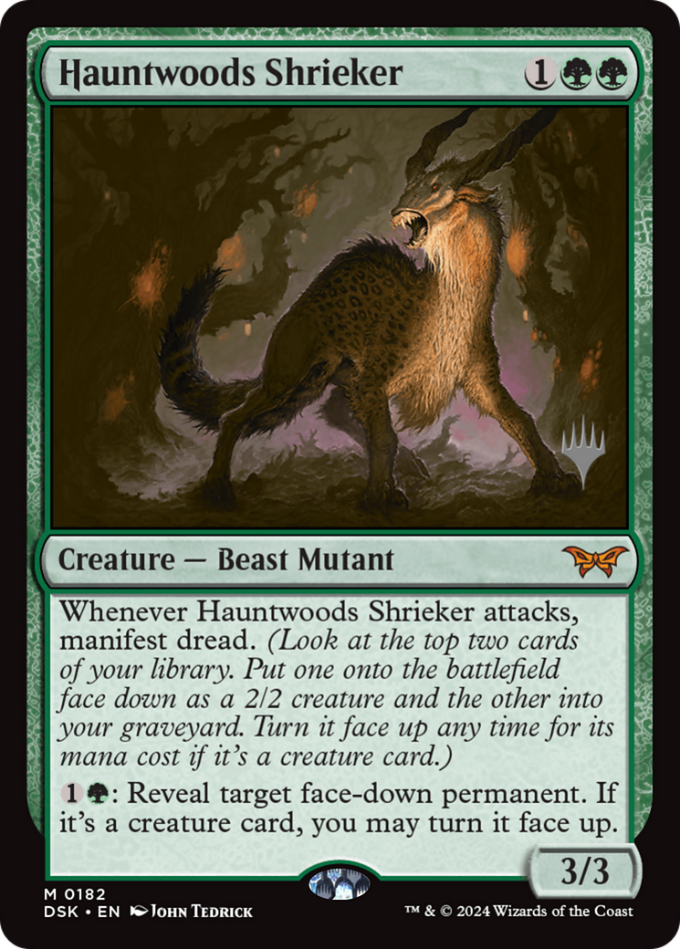 Hauntwoods Shrieker (Promo Pack) [Duskmourn: House of Horror Promos] Foil