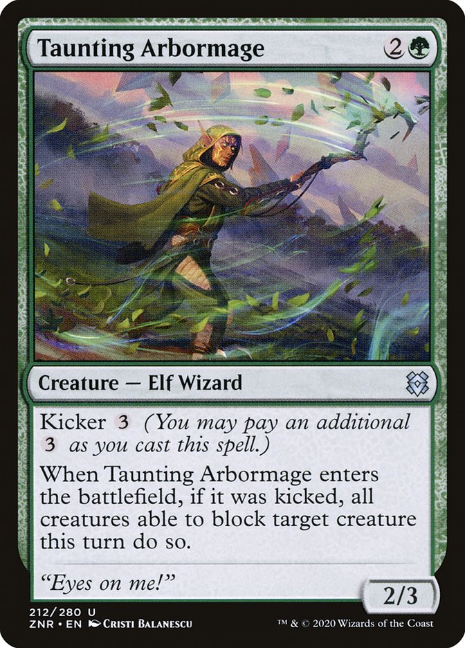 Taunting Arbormage [Zendikar Rising] Foil
