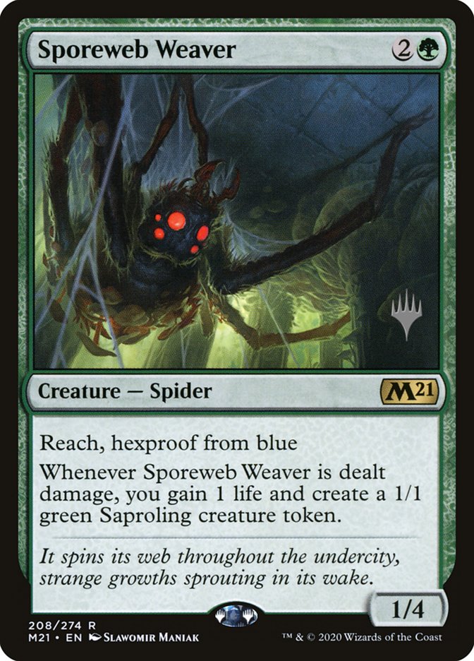 Sporeweb Weaver (Promo Pack) [Core Set 2021 Promos] Foil