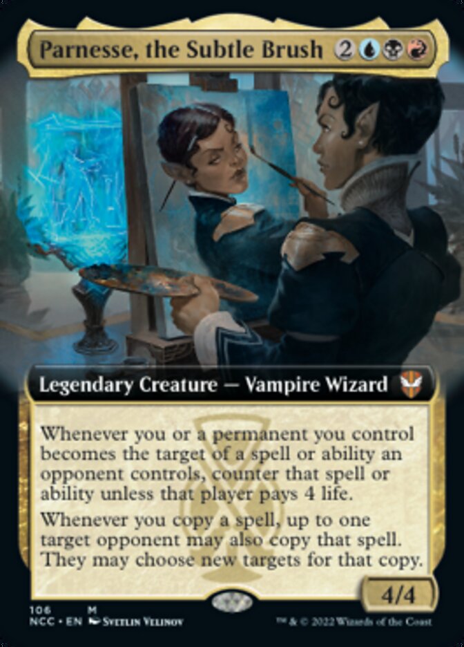 Parnesse, the Subtle Brush (Extended Art) [Streets of New Capenna Commander] Foil