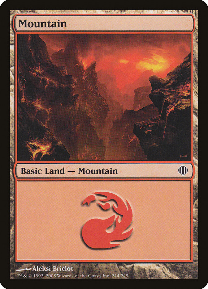 Mountain (244) [Shards of Alara] Foil