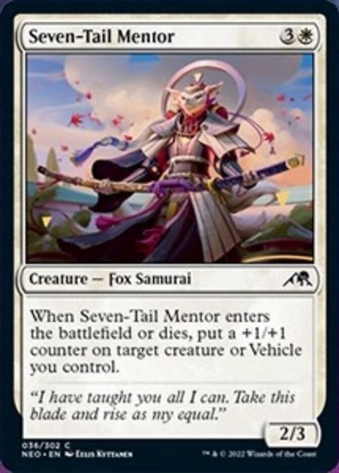 Seven-Tail Mentor [Kamigawa: Neon Dynasty] Foil
