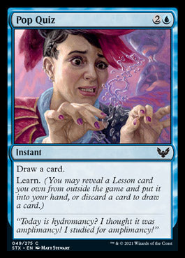 Pop Quiz [Strixhaven: School of Mages] Foil
