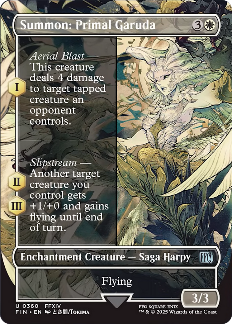 Summon: Primal Garuda (Borderless) [FINAL FANTASY] Foil