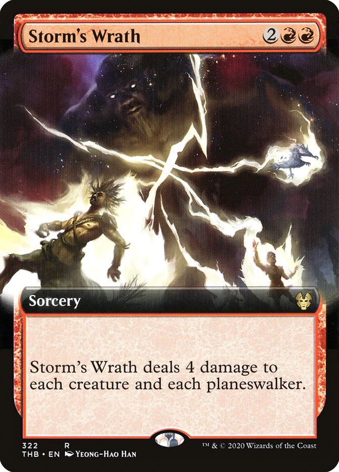 Storm's Wrath (Extended Art) [Theros Beyond Death] Foil