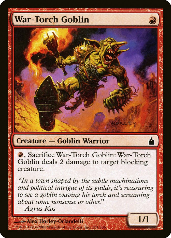 War-Torch Goblin [Ravnica: City of Guilds] Foil