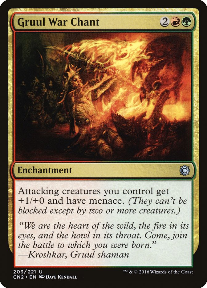 Gruul War Chant [Conspiracy: Take the Crown] Foil
