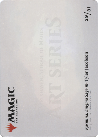 Kasmina, Enigma Sage // Kasmina, Enigma Sage  [Strixhaven Art Series] (Borderless) Foil