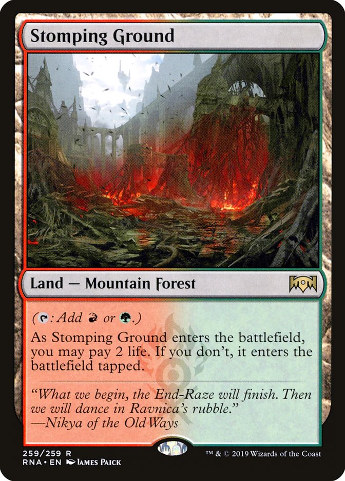 Stomping Ground [Ravnica Allegiance] Foil