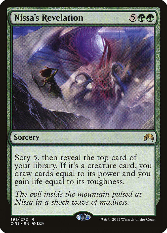 Nissa's Revelation [Magic Origins] Foil