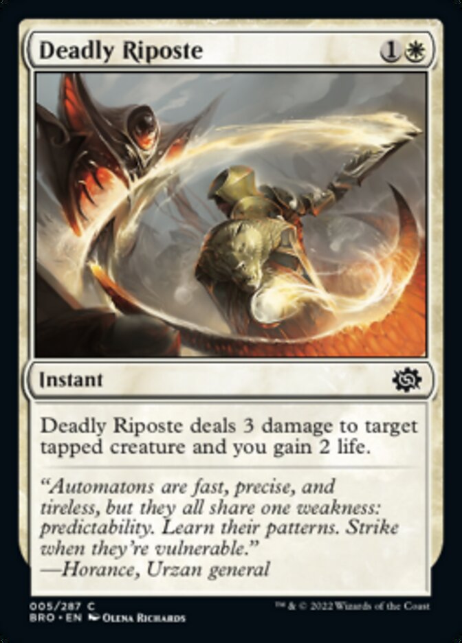 Deadly Riposte [The Brothers' War] Foil
