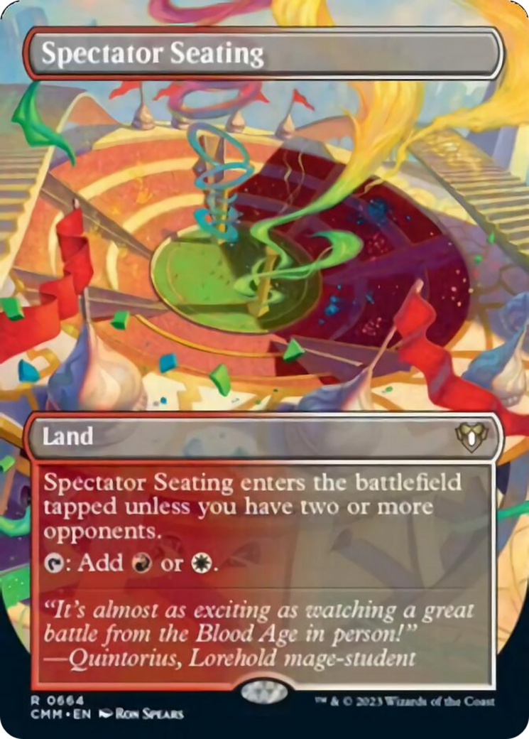 Spectator Seating (Borderless Alternate Art) [Commander Masters] Foil