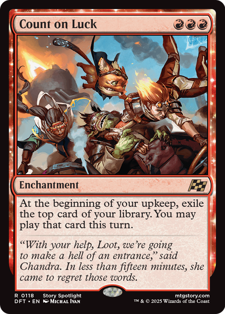 Count on Luck [Aetherdrift] Foil