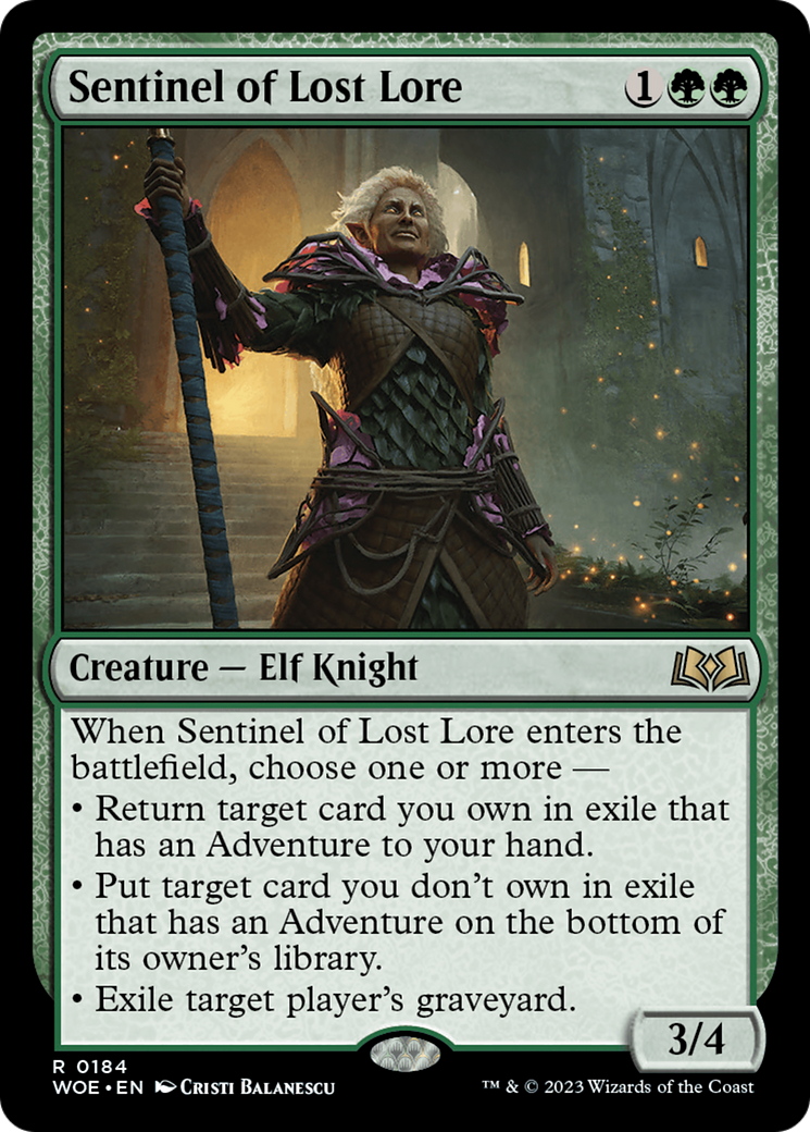 Sentinel of Lost Lore [Wilds of Eldraine] Foil