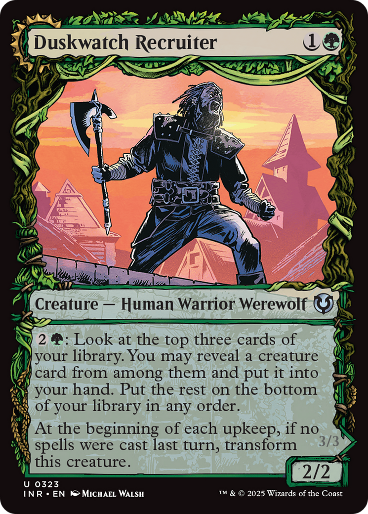 Duskwatch Recruiter // Krallenhorde Howler (Showcase) [Innistrad Remastered] Foil