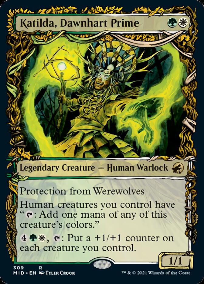 Katilda, Dawnhart Prime (Showcase Equinox) [Innistrad: Midnight Hunt] Foil