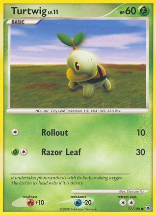 Turtwig (77/100) [Diamond & Pearl: Majestic Dawn] Reverse Holofoil