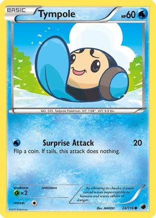 Tympole (24/116) [Black & White: Plasma Freeze] Reverse Holofoil