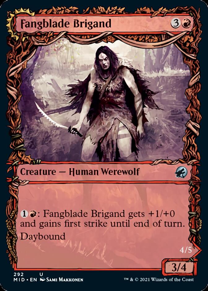 Fangblade Brigand // Fangblade Eviscerator (Showcase Equinox) [Innistrad: Midnight Hunt] Foil