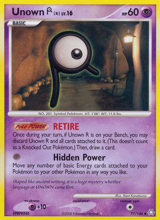 Unown R (77/146) [Diamond & Pearl: Legends Awakened] Reverse Holofoil