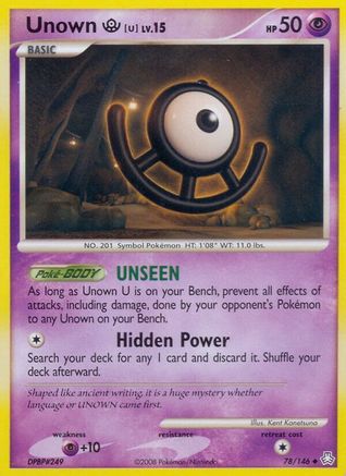 Unown U (78/146) [Diamond & Pearl: Legends Awakened] Reverse Holofoil