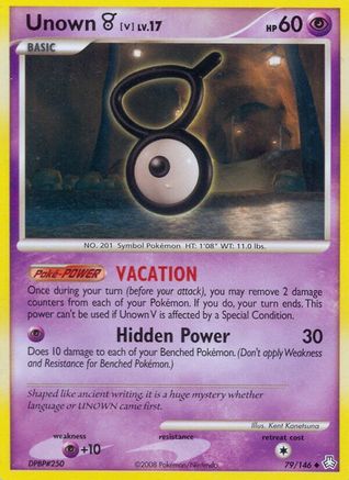 Unown V (79/146) [Diamond & Pearl: Legends Awakened] Reverse Holofoil