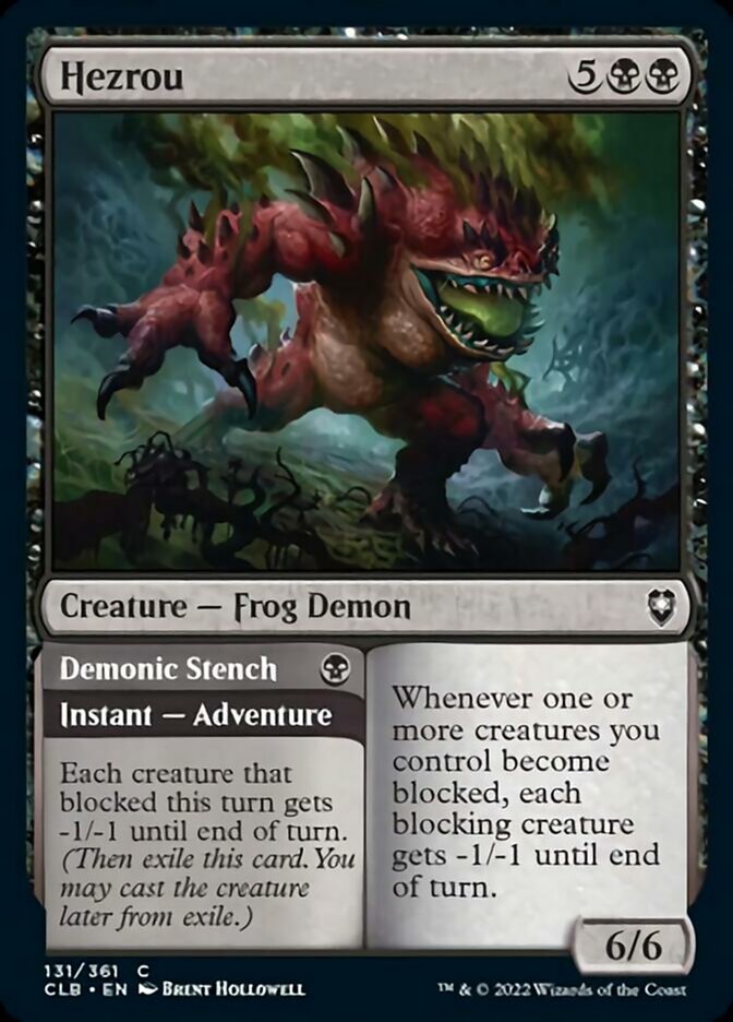 Hezrou // Demonic Stench [Commander Legends: Battle for Baldur's Gate] Foil